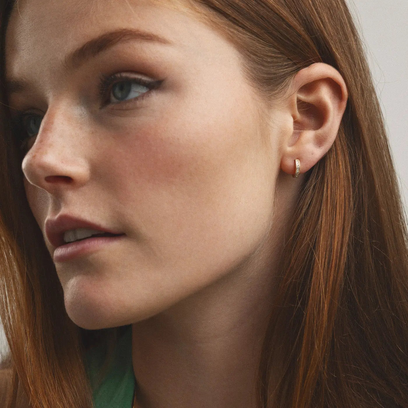 Emily - Classic Crystal Huggie Earrings