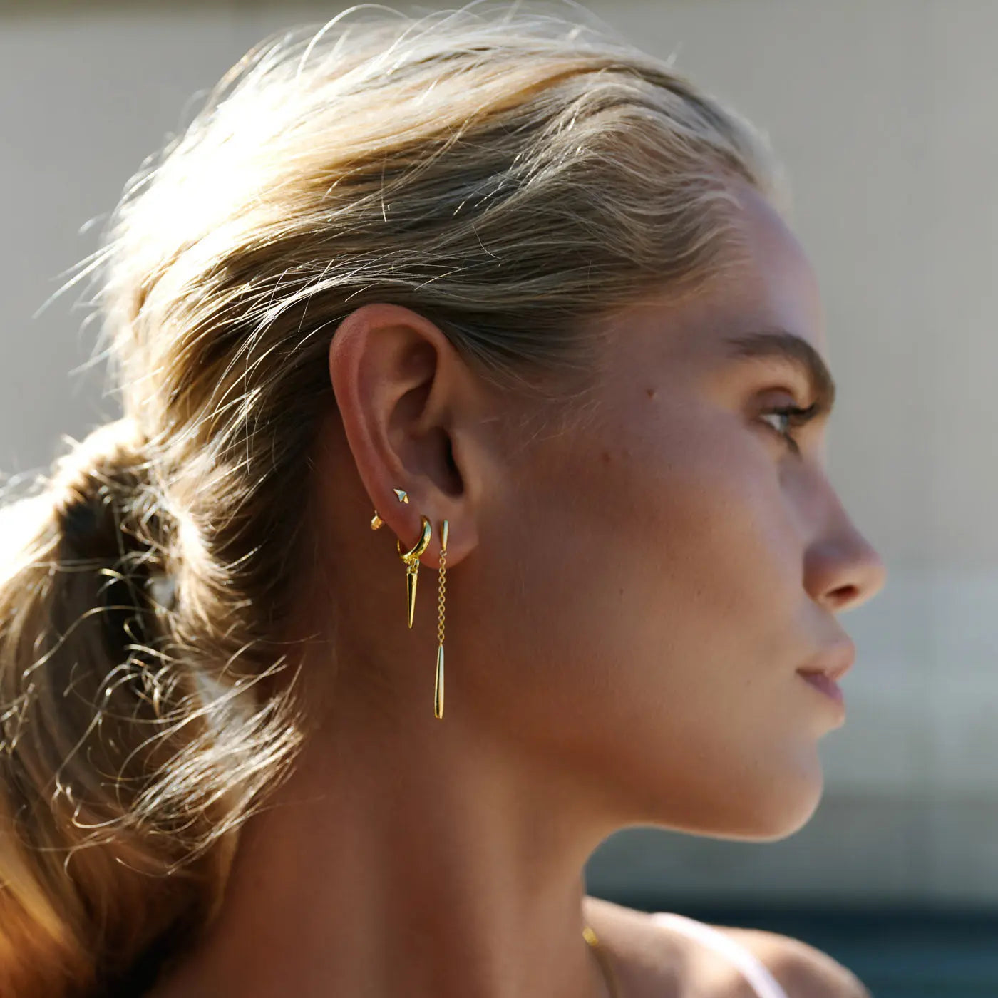 Nyah - Spike Hoop Earrings | Timi of Sweden