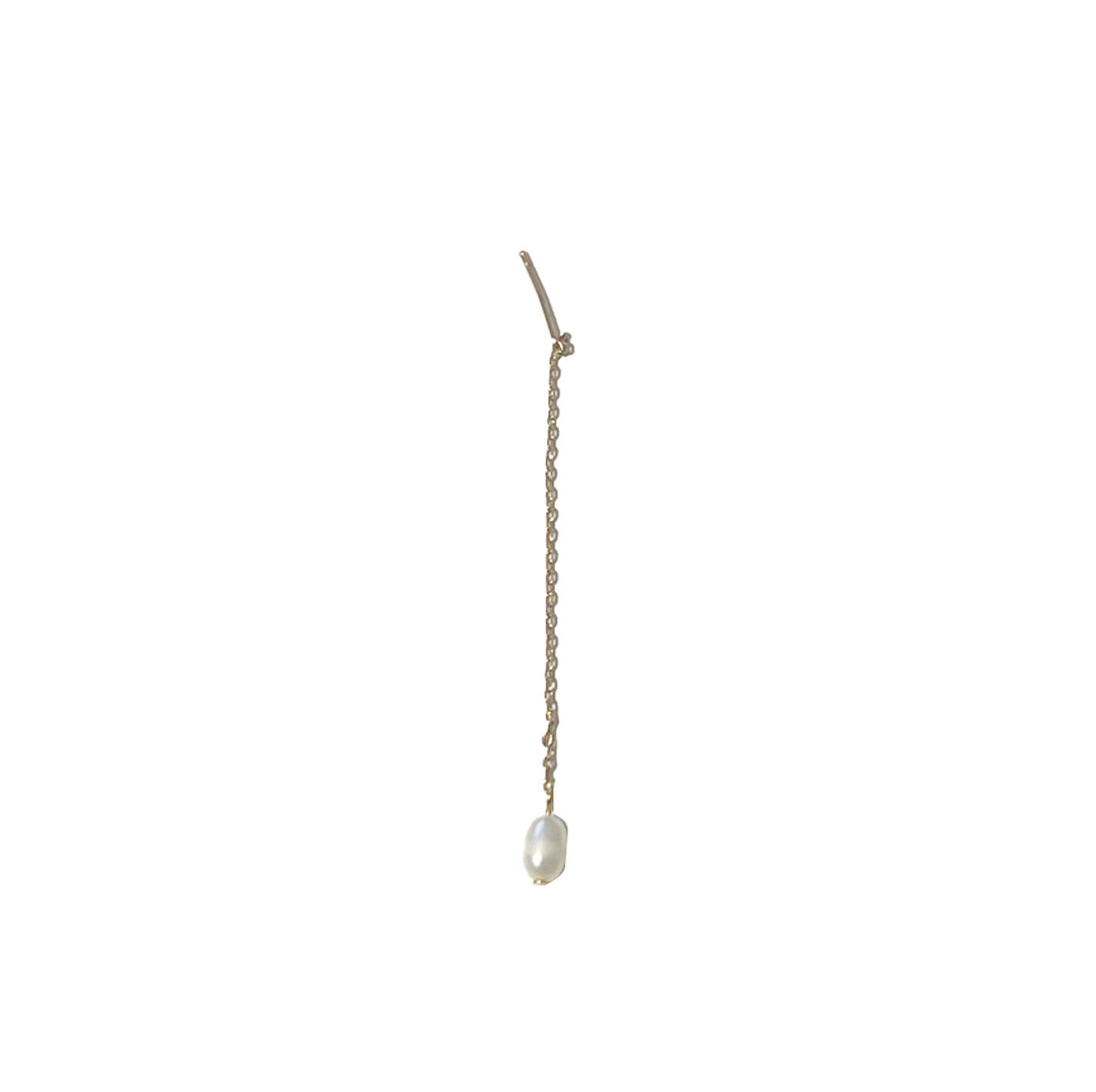 Lucia - Pearl Chain Earrings Stainless Steel
