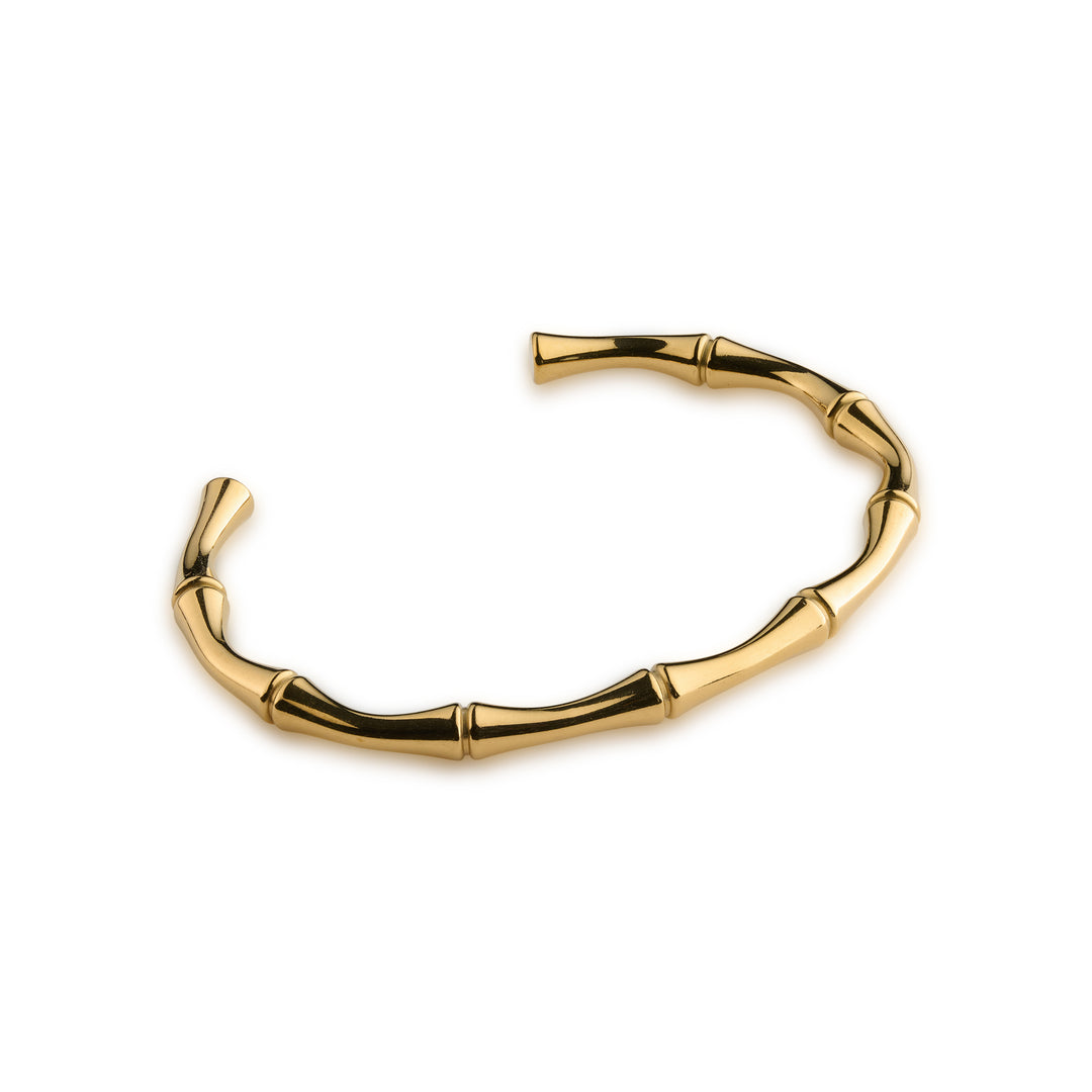 Tyra - Bamboo Bangle Bracelet Stainless Steel