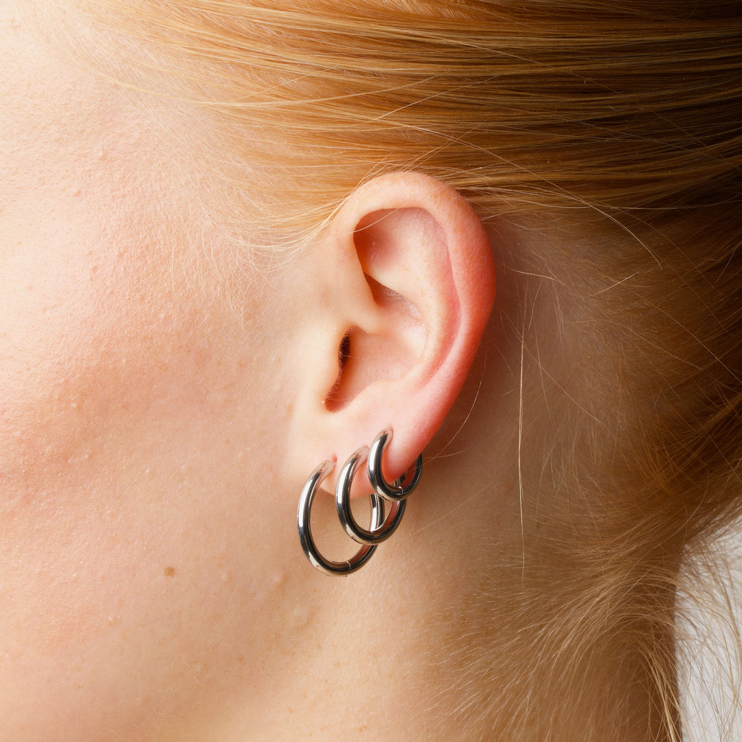 Hollie - Hoop Earrings 13mm Stainless Steel