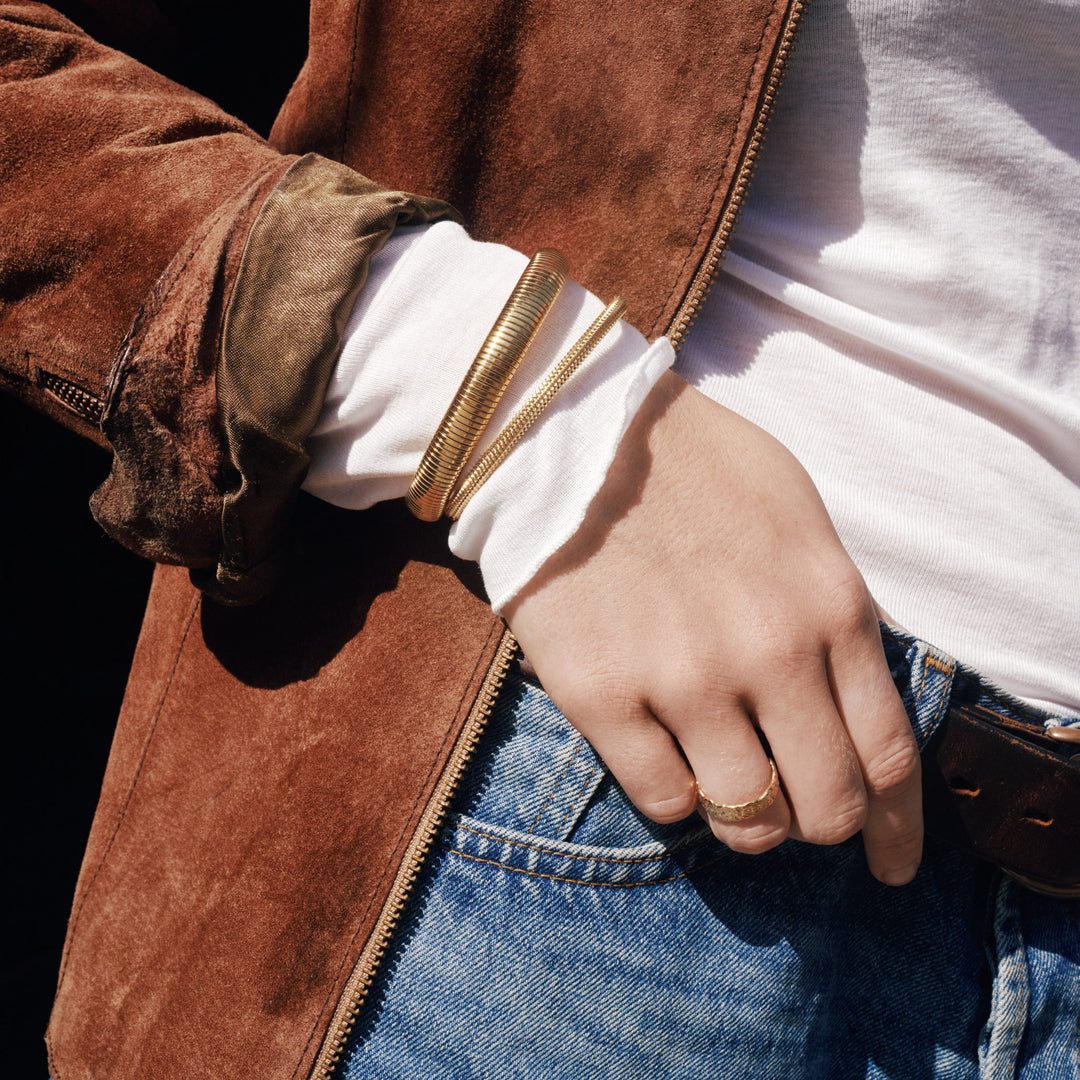 Limei - Stretch Bangle Bracelet Stainless Steel