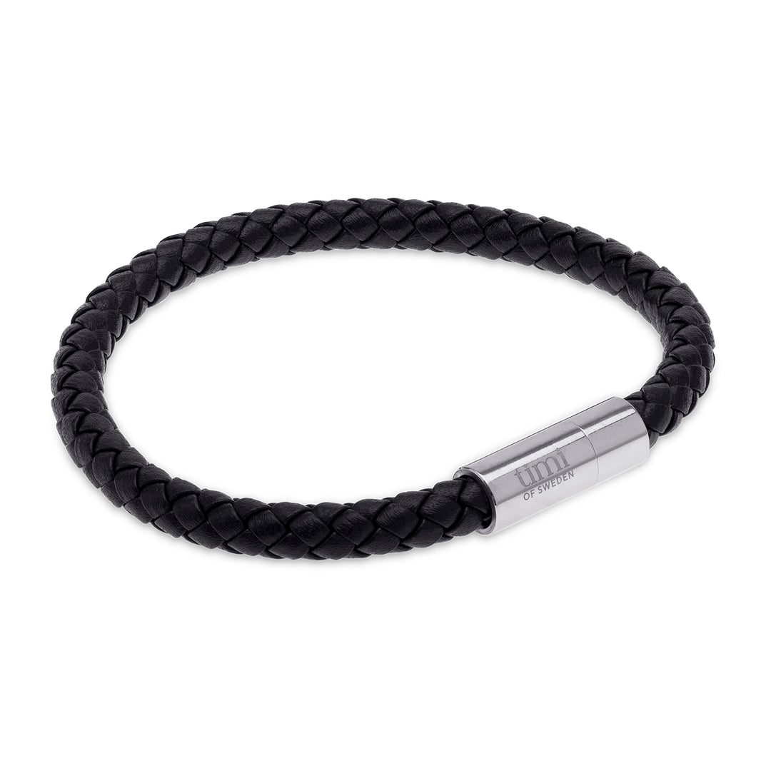 Oliver - Leather Bracelet Stainless Steel