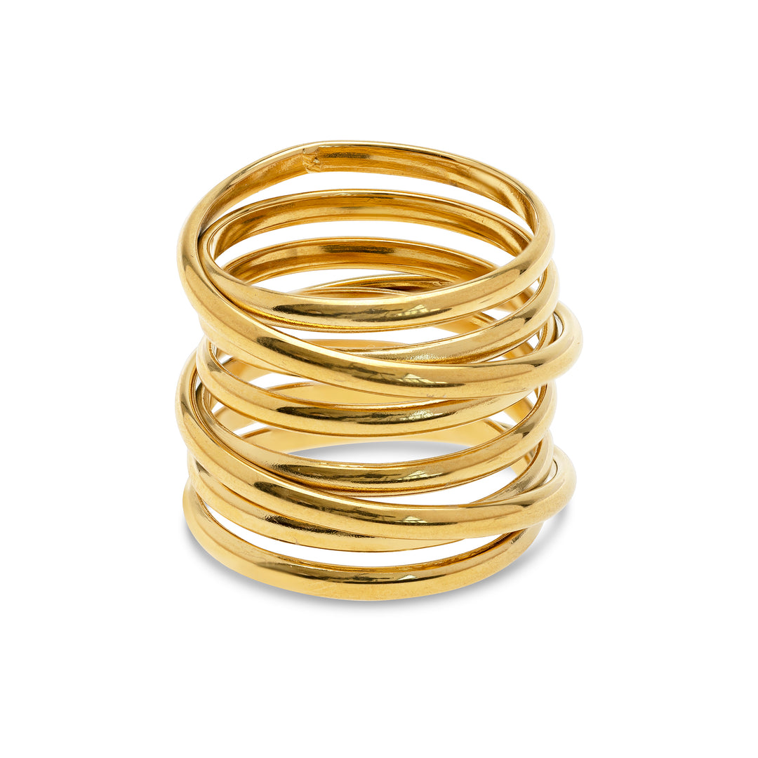 Kylie - Multi Layered Ring Stainless Steel