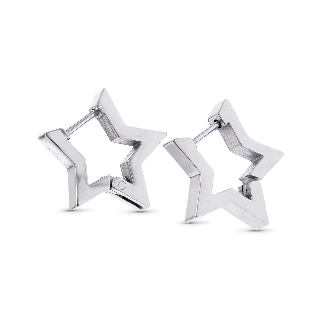 Vilda - Star Hoop Earrings Stainless Steel