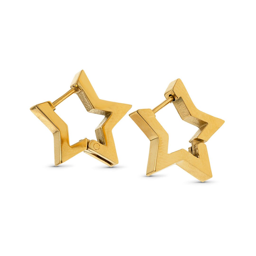 Vilda - Star Hoop Earrings Stainless Steel