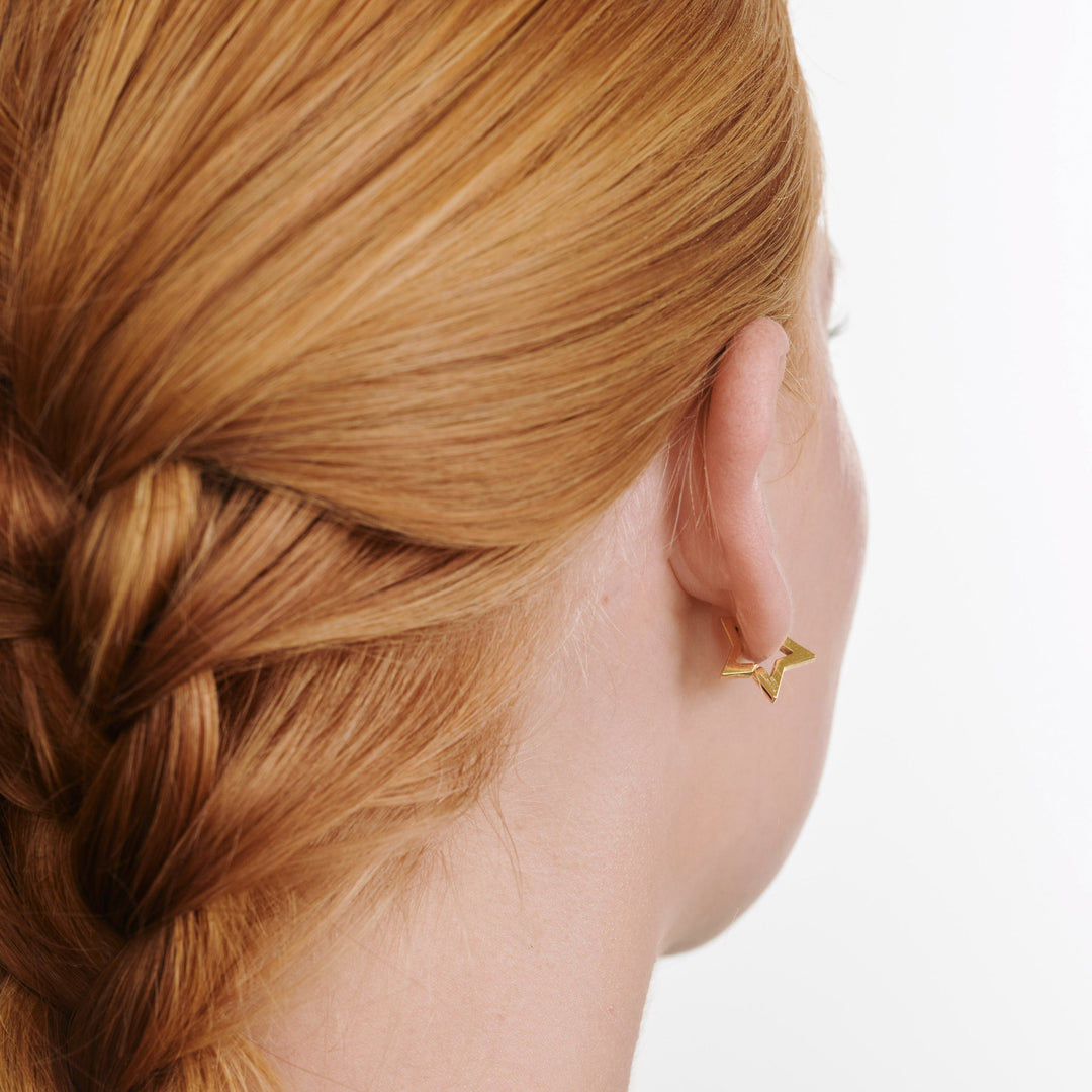 Vilda - Star Hoop Earrings Stainless Steel