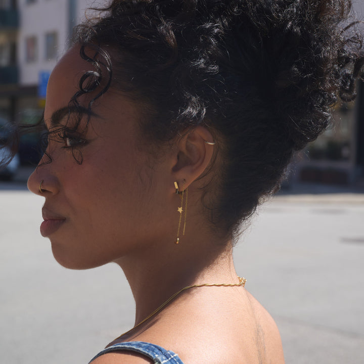 Vilda - Star Hoop Earrings Stainless Steel