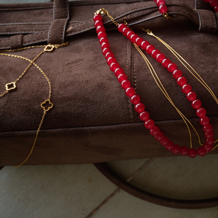 Silvia - Double Snake Chain Necklace Stainless Steel