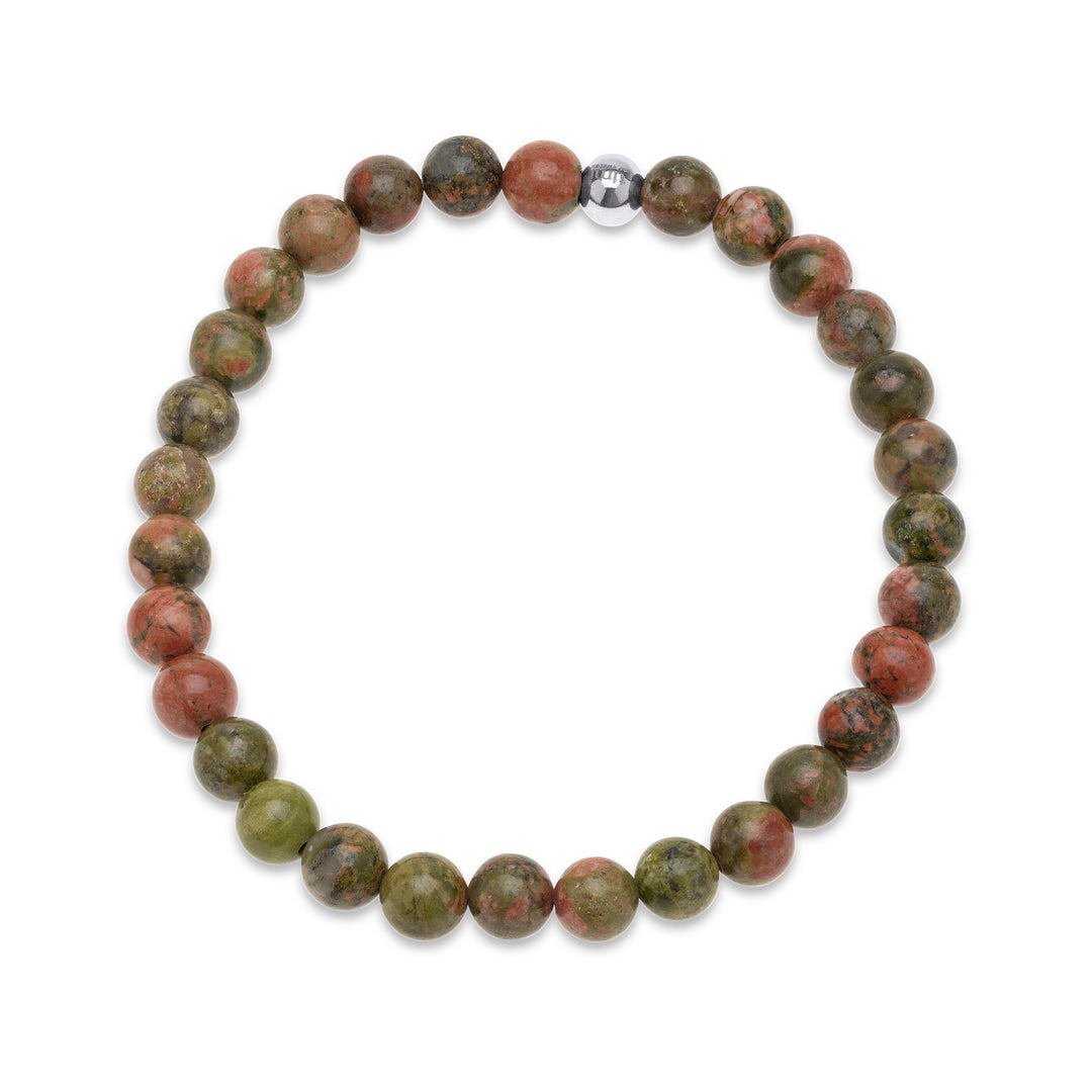 Erika - Stone Bead Bracelet Stainless Steel