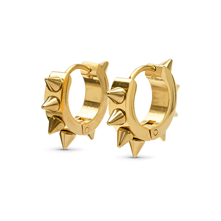 Elda - Spike Hoop Earrings Stainless Steel