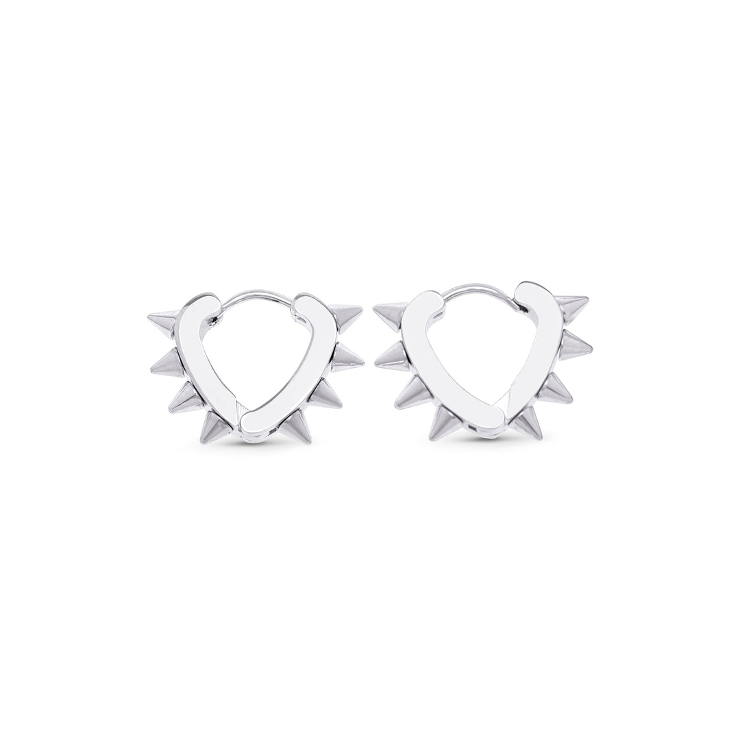 Nike - Spike Hoop Earrings Stainless Steel