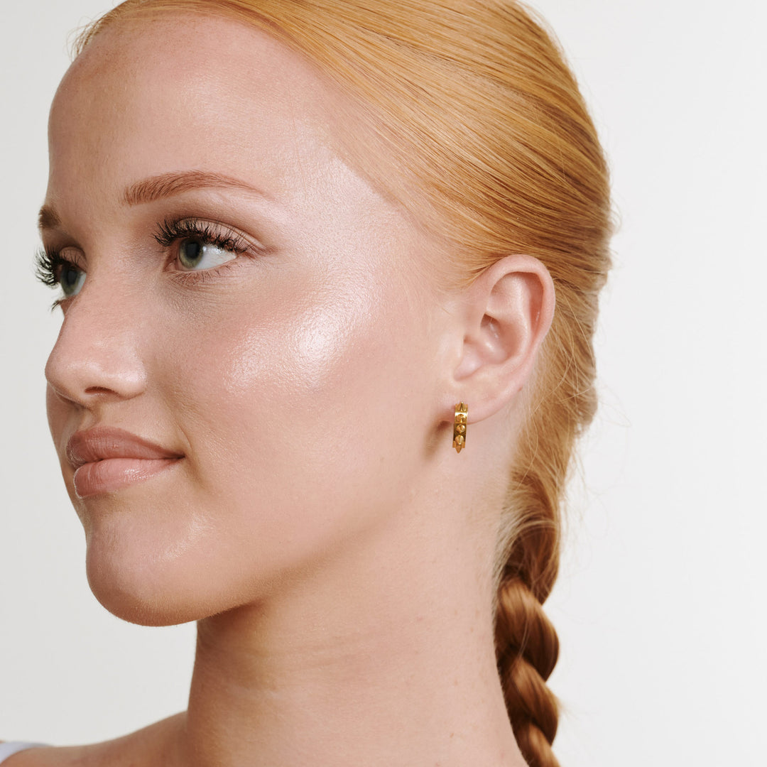 Nike - Spike Hoop Earrings Stainless Steel