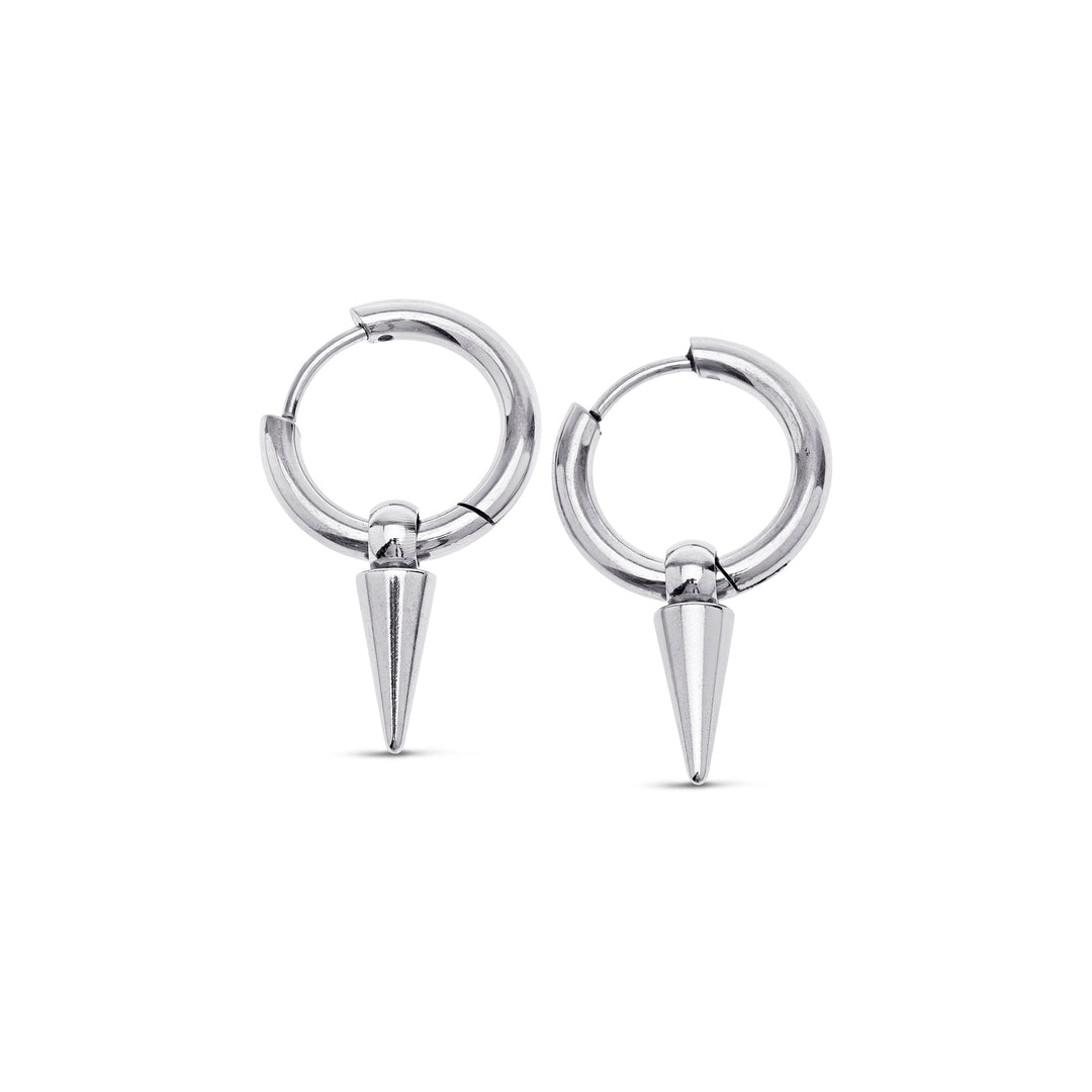 Pim - Spike Hoop Earrings Stainless Steel