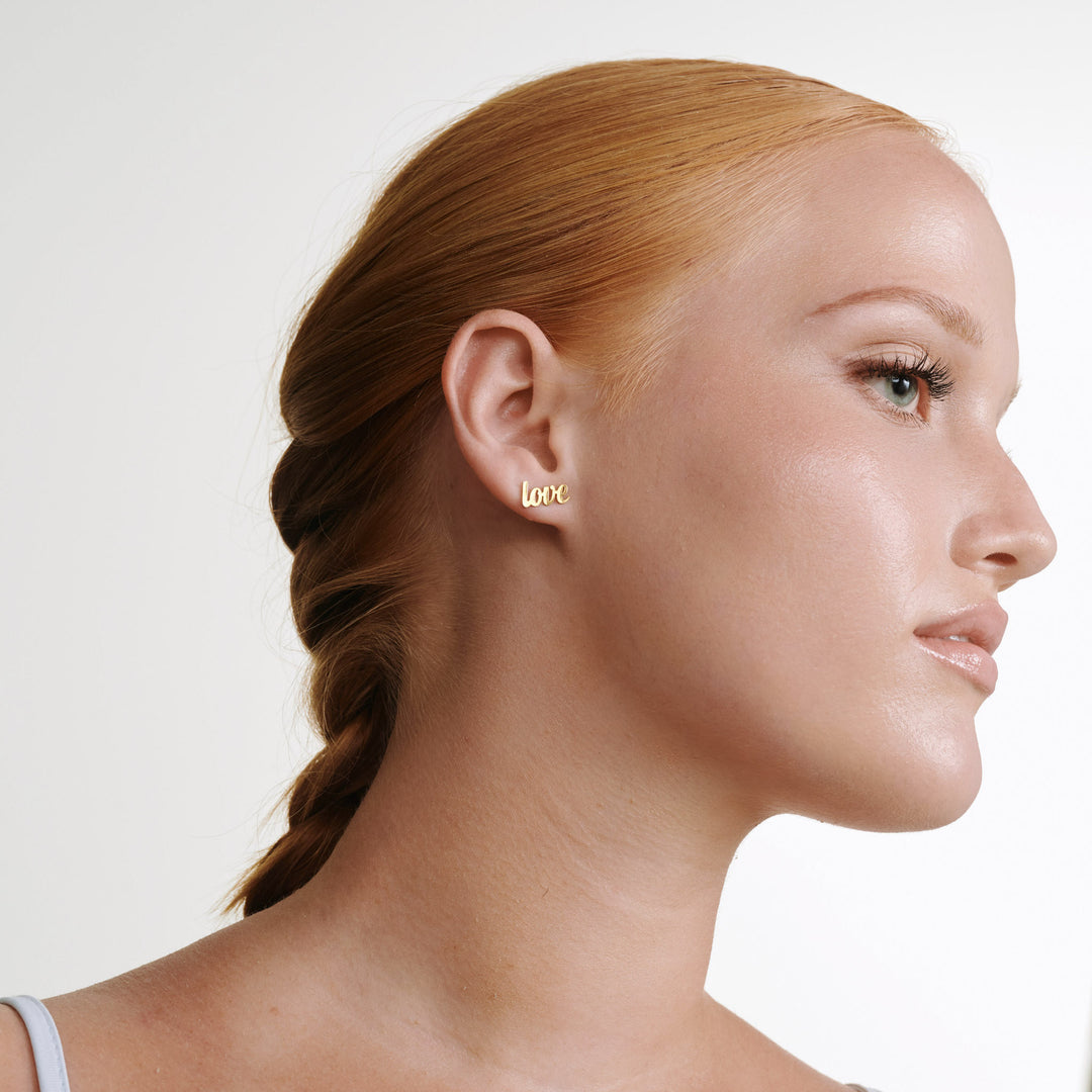 Ina - Love You Stud Earrings Stainless Steel