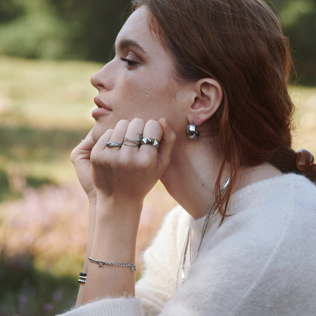 Maria - Interlocked Ring Stainless Steel