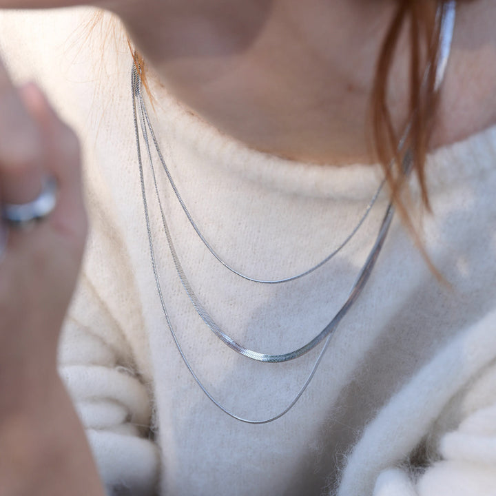 Matilde - Triple Chain Necklace Stainless Steel