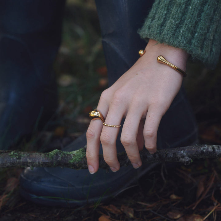 Petra - Open Bangle Bracelet Stainless Steel