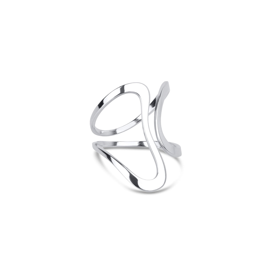 Minou - Abstract Ring Stainless Steel