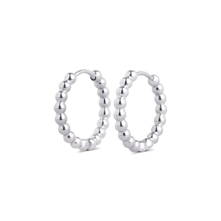 Hildur - Bubble Hoop Earrings Stainless Steel