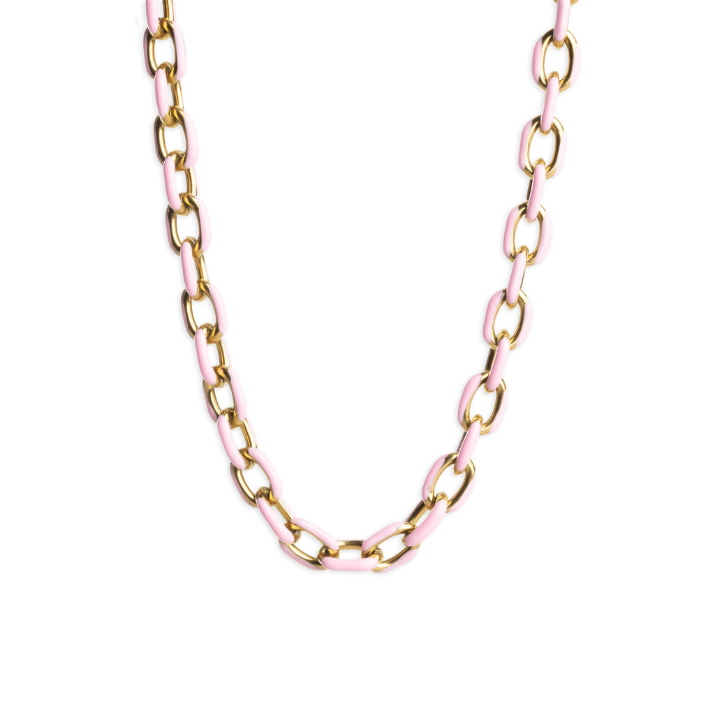 Ines - Colorful Link Necklace Stainless Steel – Timi of Sweden