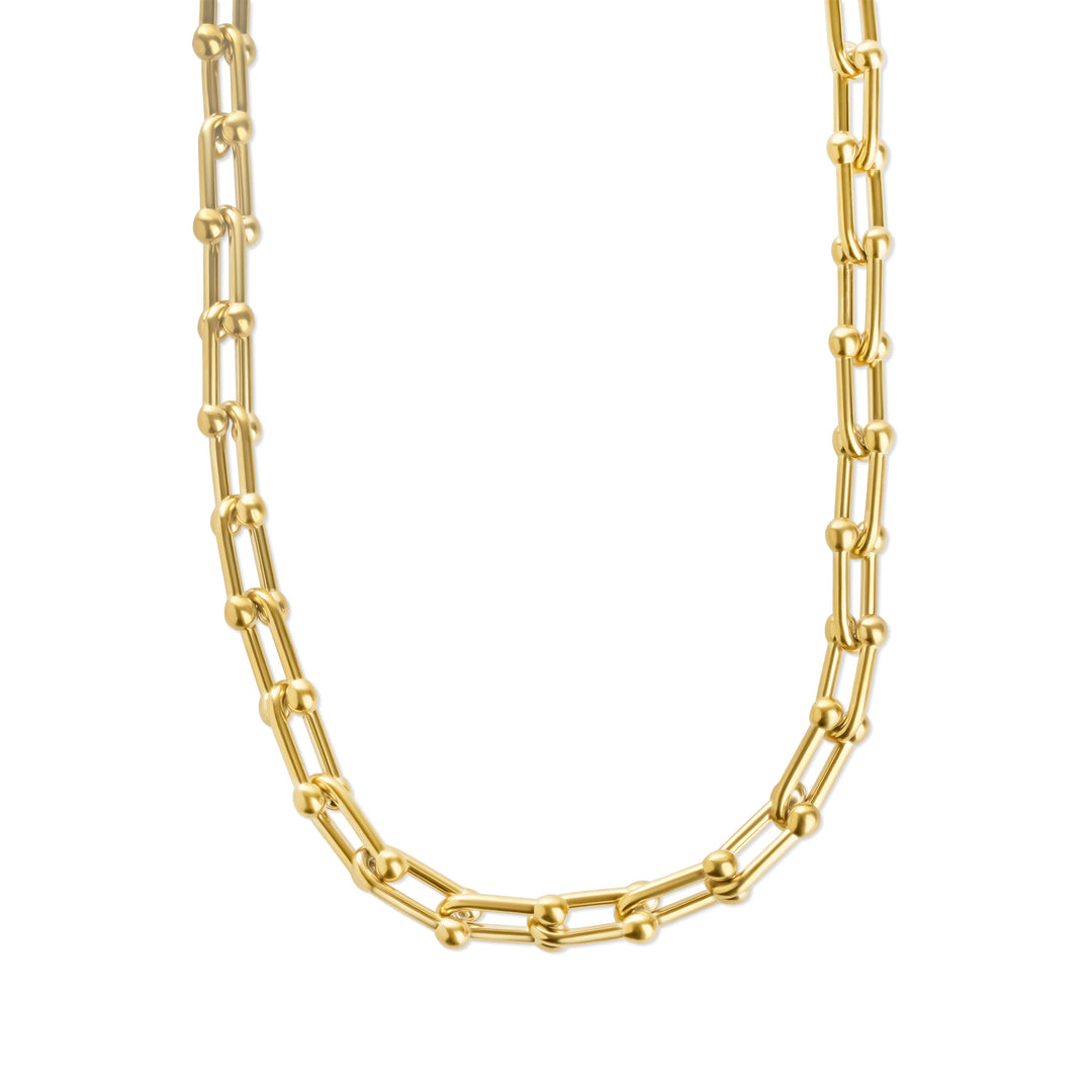 Betty - Paperclip Link Necklace Stainless Steel