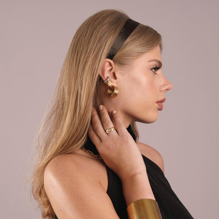 Liv - Multi Layered Stud Earrings Stainless Steel