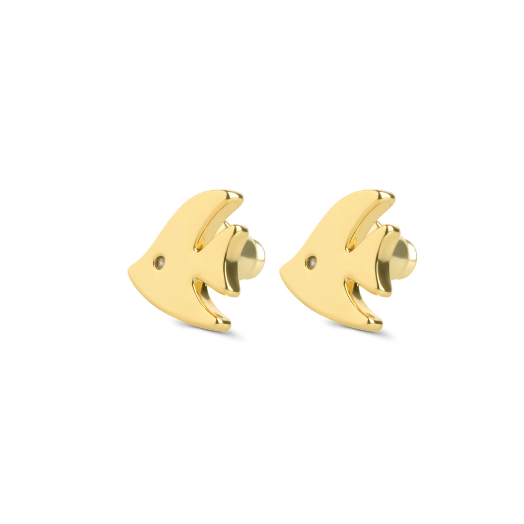 Fee - Fish Stud Earrings Stainless Steel
