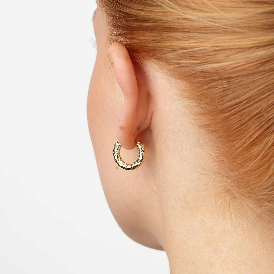 Hildur - Organic Hoop Earrings Stainless Steel