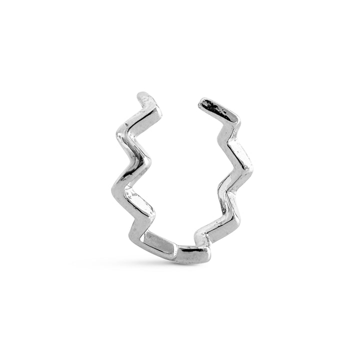 Eila - Wavy Ear Cuff Stainless Steel