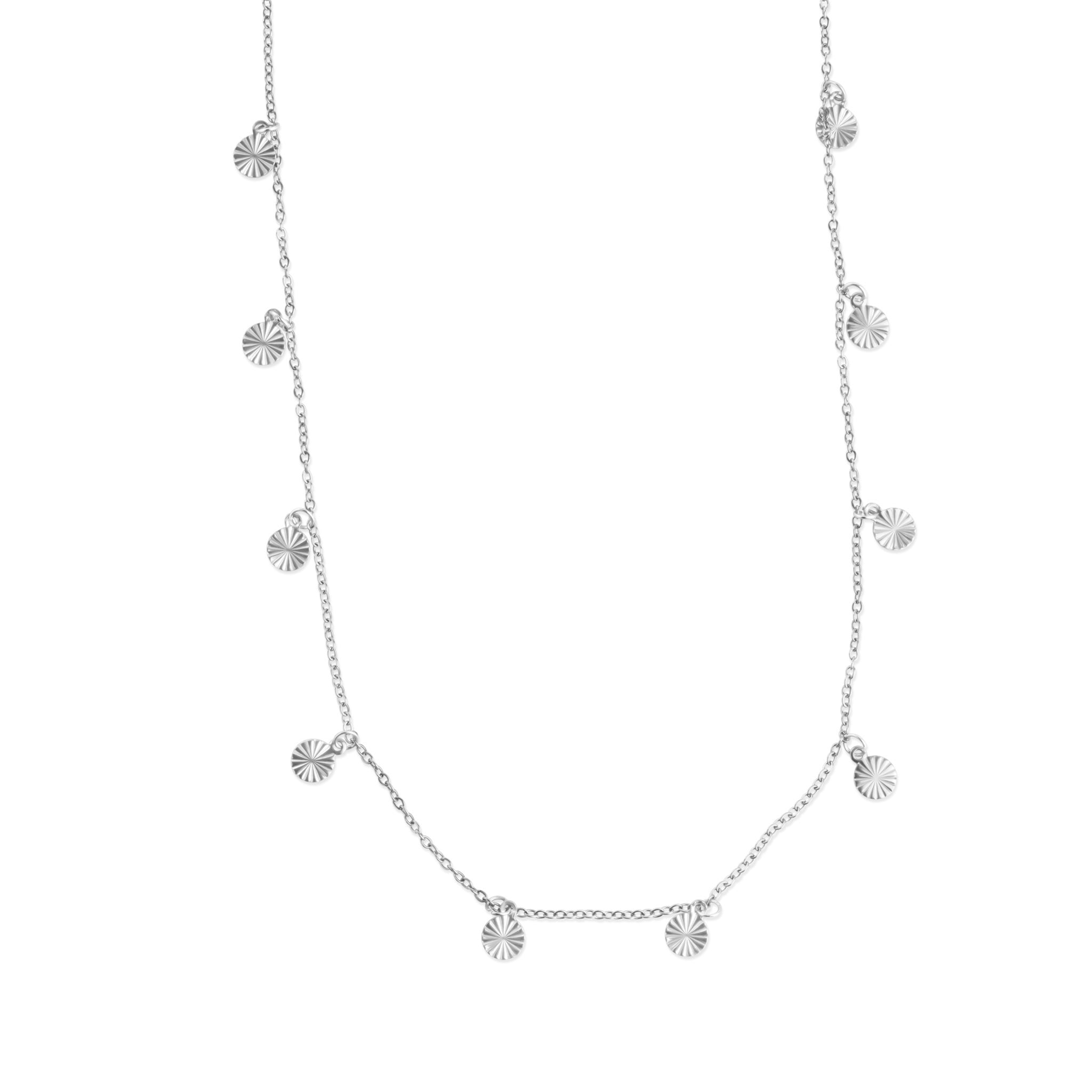 Liv - Coin Charm Necklace Stainless Steel – Timi of Sweden