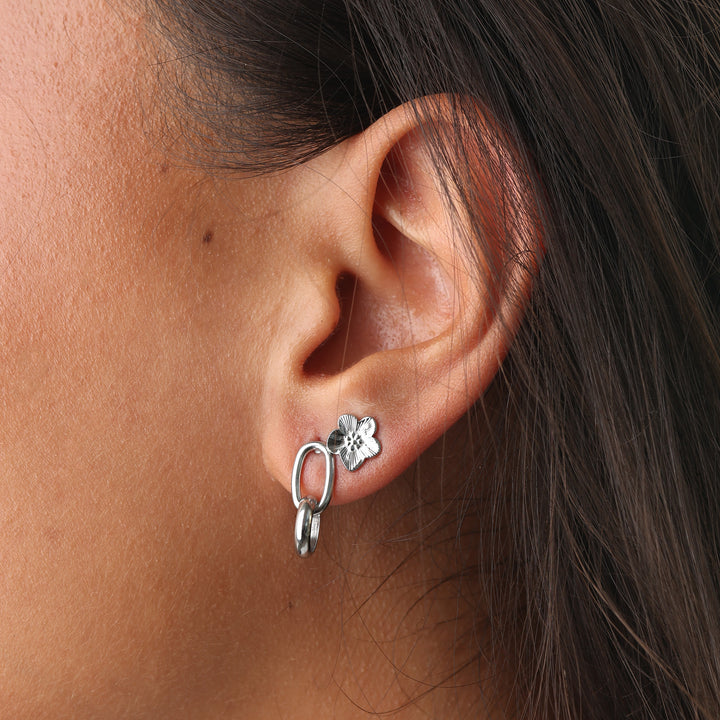 Sadia - Flower Stud Earrings Stainless Steel