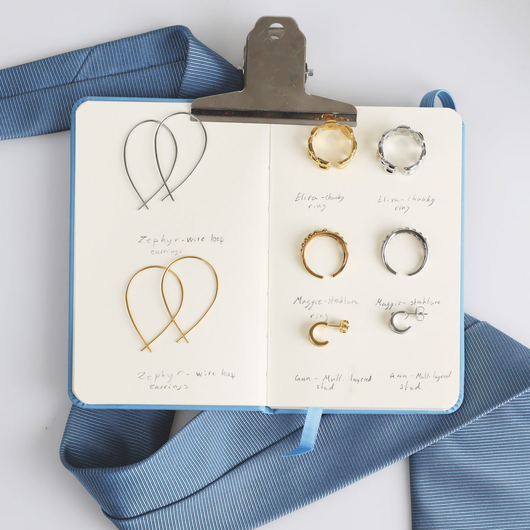 Zephyr - Wire Loop Earrings Stainless Steel