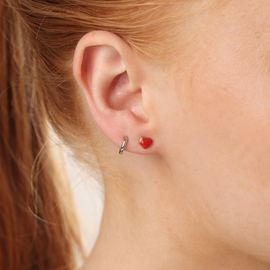 Ester - Heart Earrings Stainless Steel
