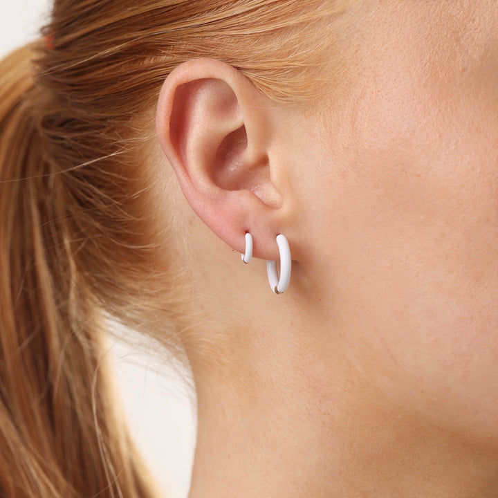 Kaja - Huggie Hoop Earrings 17mm Stainless Steel