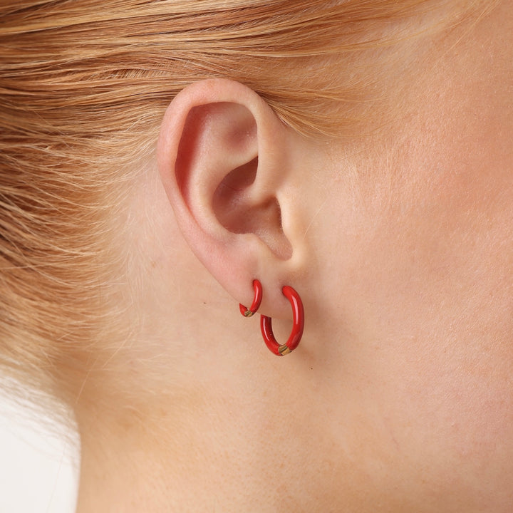 Kaja - Huggie Hoop Earrings 17mm Stainless Steel