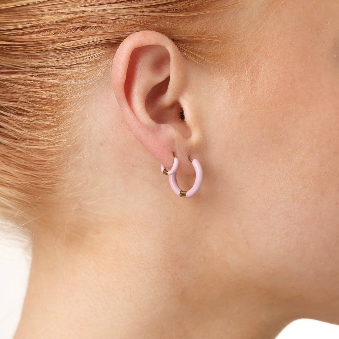 Kaja - Huggie Hoop Earrings 17mm Stainless Steel