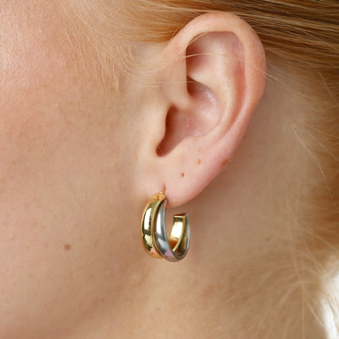Emmie - Duo Stud Earrings Stainless Steel