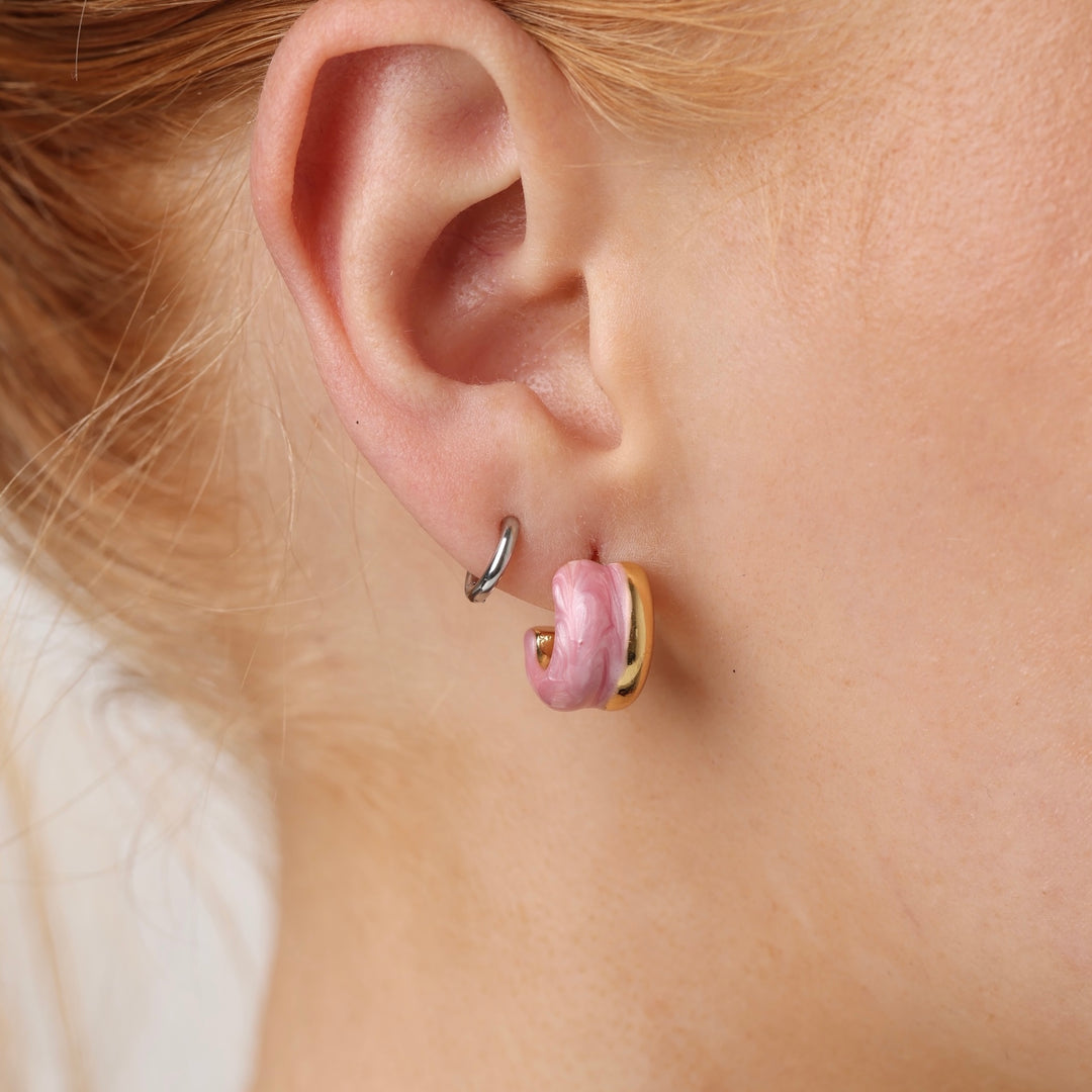 Engla - Duo Stud Earrings Stainless Steel