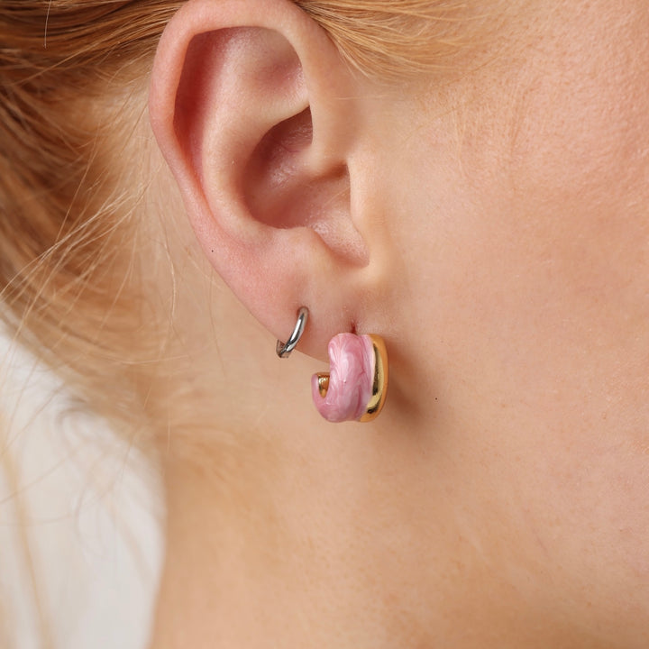 Engla - Duo Stud Earrings Stainless Steel