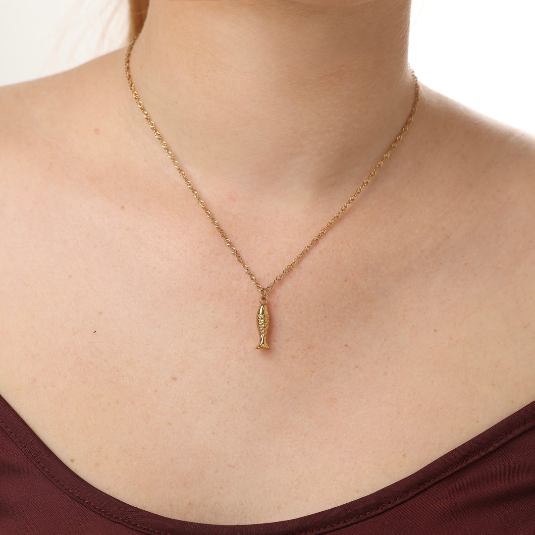 Erna - Fish Necklace Stainless Steel