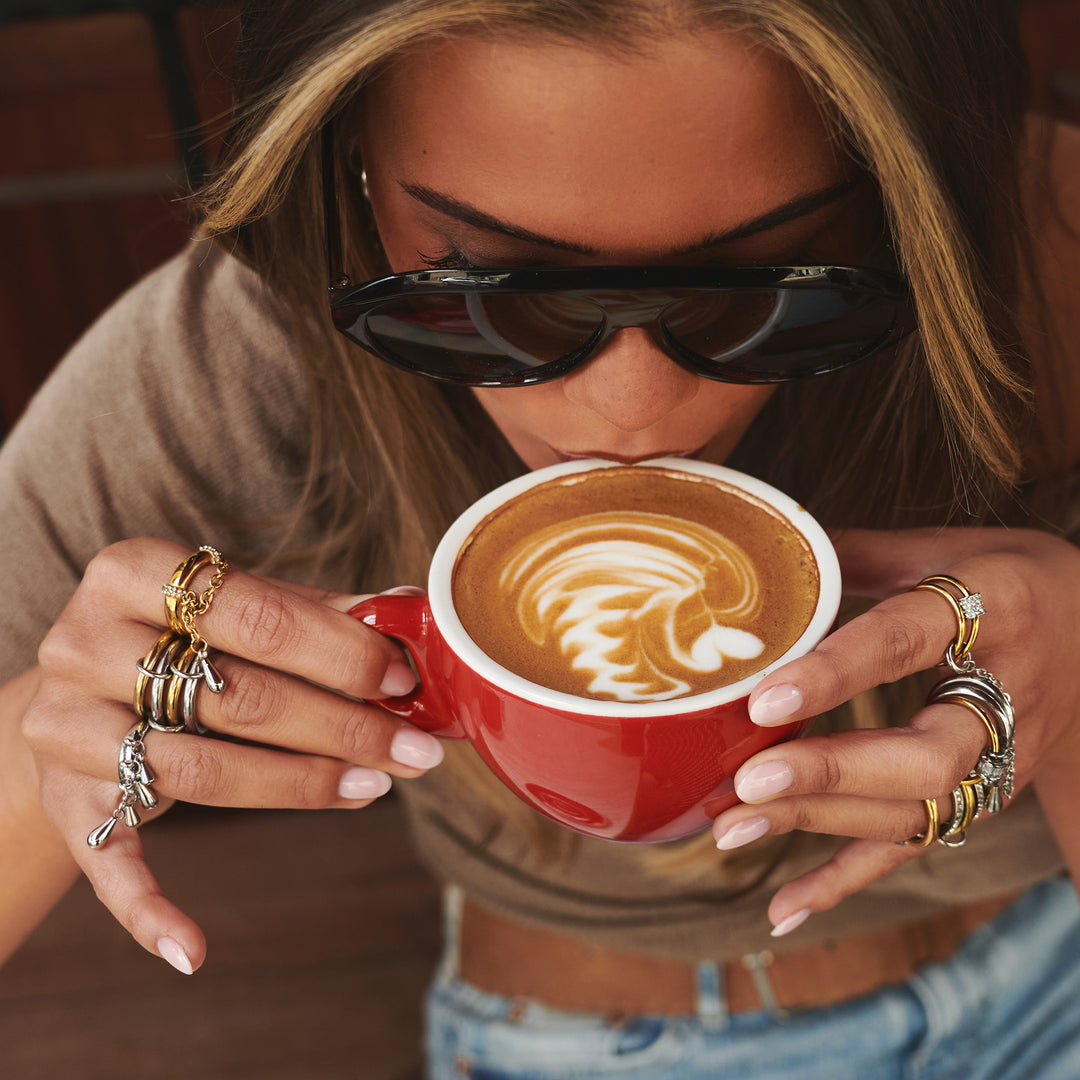 Rain – chain ring in stainless steel | Timi of Sweden