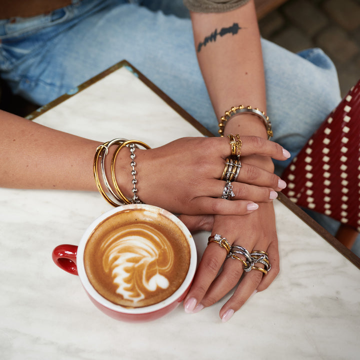 Rory - 3pcs Stacked Bangle Bracelet Stainless Steel