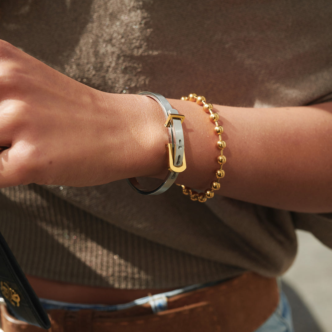 June - Belt Bracelet Bangle Stainless Steel