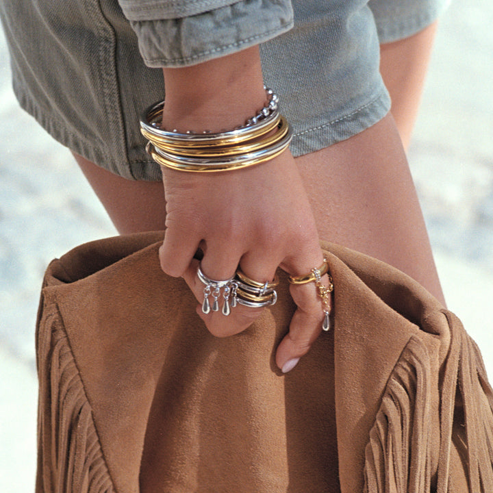 Billie - Metal Bead Bracelet Stainless Steel