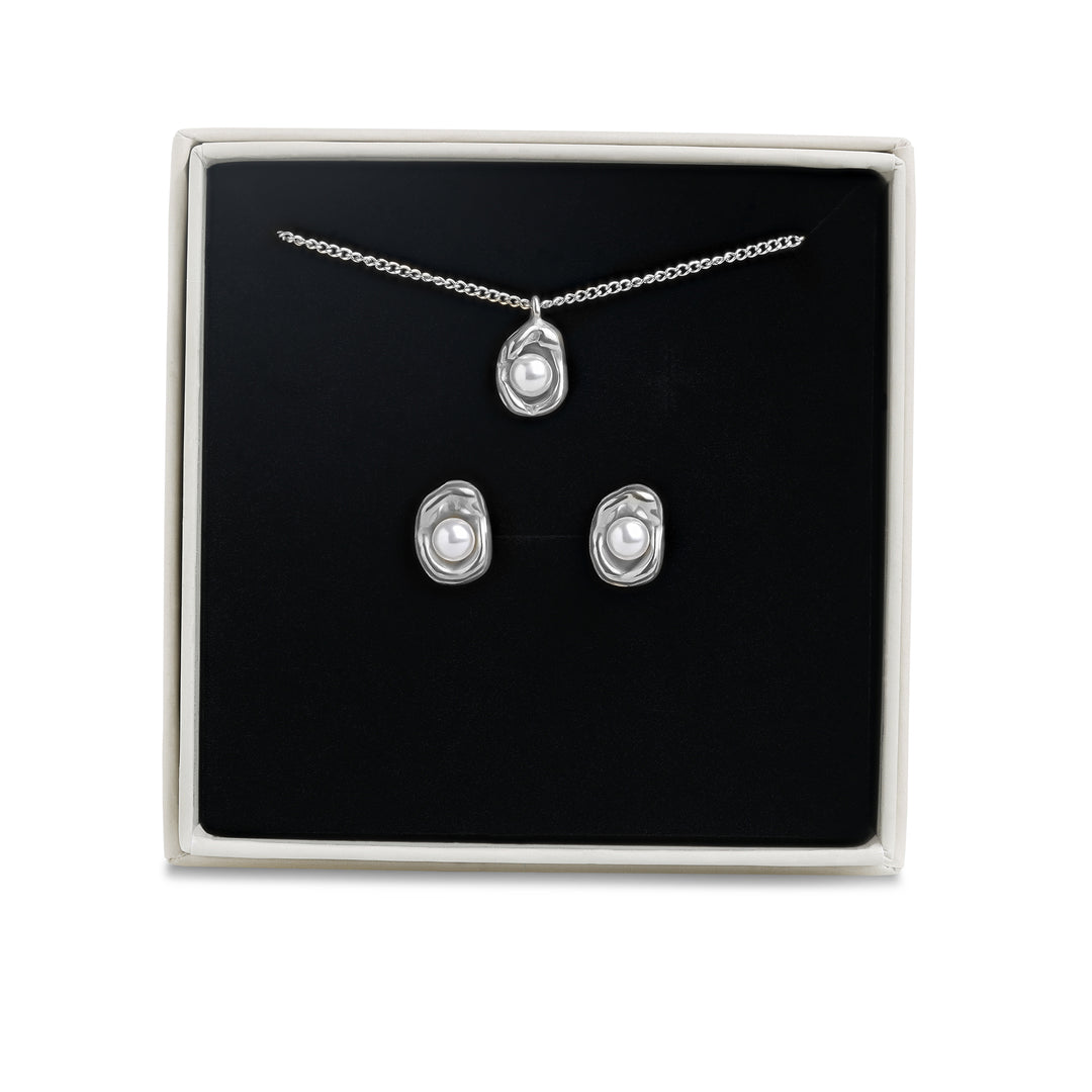 Jewellery Set - Ilse Earrings &amp; Necklace Stainless Steel