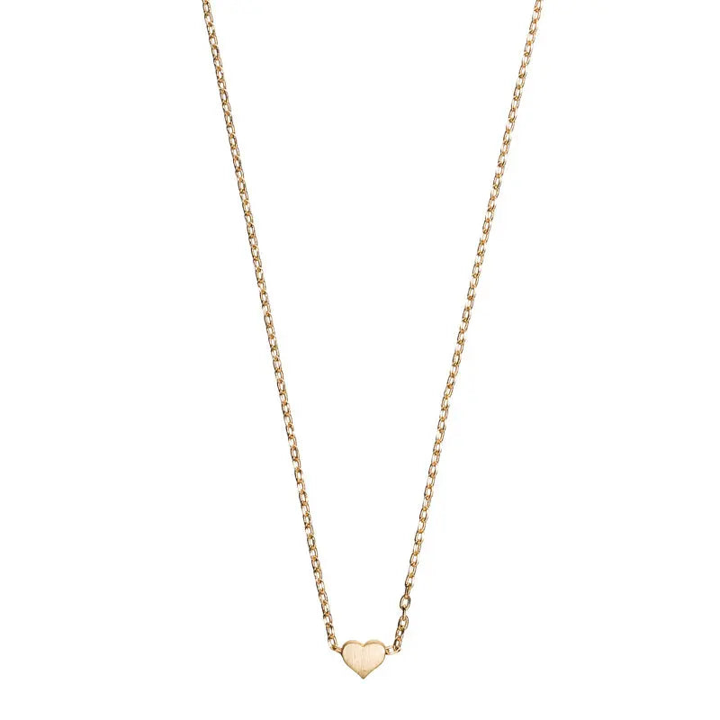 Small Heart Necklace Gold