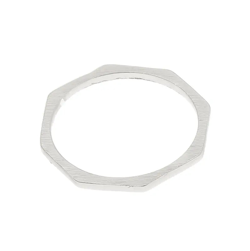 Octagon Ring Silver
