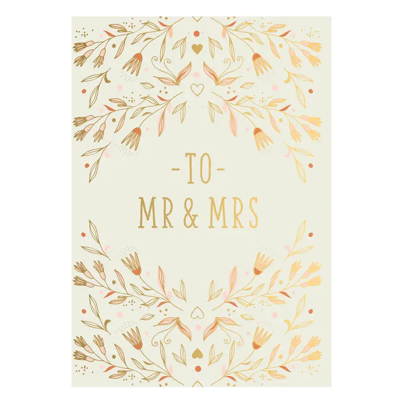 Mr. & Mrs. Flowers Greeting Card