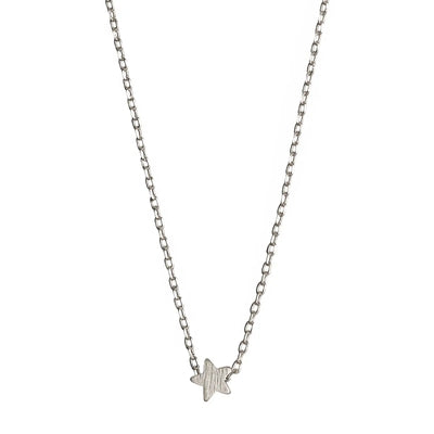 Small Star Necklace Silver